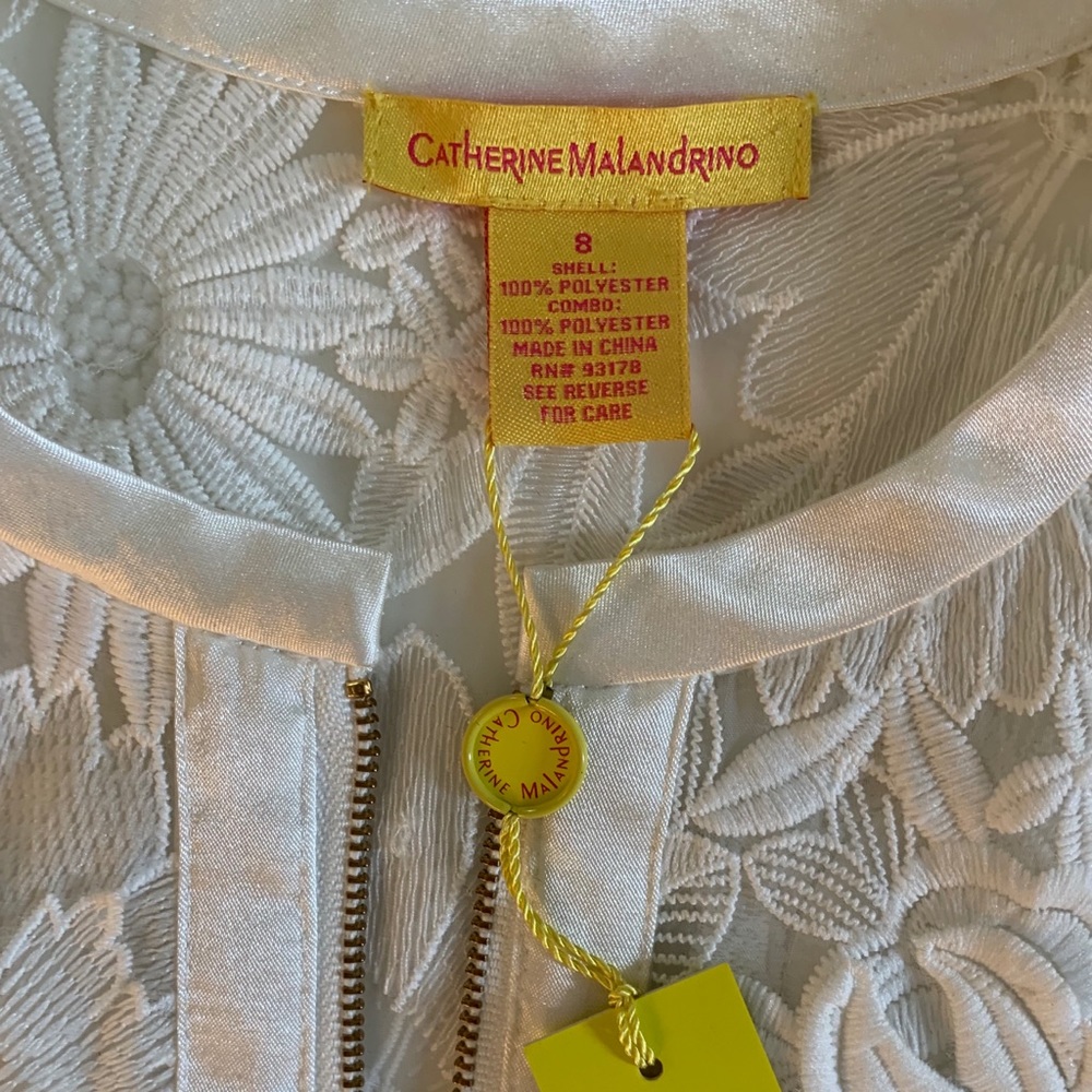 Catherine Malandrino Floral see-through Jacket